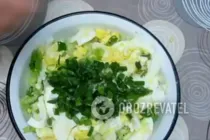Салат з кальмарами і пекінською капустою - Крок 7 Салат з кальмарами і пекінською капустою - Крок 7