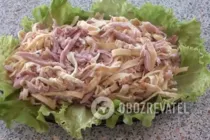 Салат с омлетом и курицей - Шаг 9 Салат с омлетом и курицей - Шаг 9