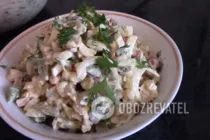 Салат с консервированными кальмарами - Шаг 9 Салат с консервированными кальмарами - Шаг 9