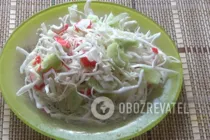 Салат с крабовыми палочками и капустой - Шаг 7 Салат с крабовыми палочками и капустой - Шаг 7