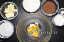 Шоколадные кекс на молоке - Шаг 1 Шоколадные кекс на молоке - Шаг 1