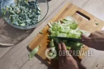 Салат з кукурудзою без майонезу - Крок 6 Салат з кукурудзою без майонезу - Крок 6