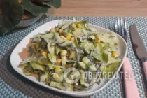Салат з кукурудзою без майонезу - Крок 7 Салат з кукурудзою без майонезу - Крок 7