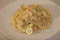 Салат с яйцом и кальмарами - Шаг 10 Салат с яйцом и кальмарами - Шаг 10