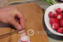 Салат с яйцом и редиской - Шаг 2 Салат с яйцом и редиской - Шаг 2