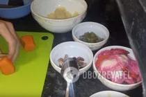 Винегрет с грибами - Шаг 2 Винегрет с грибами - Шаг 2