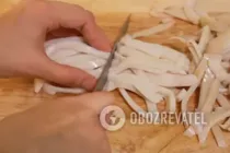 Салат с яйцом и кальмарами - Шаг 6 Салат с яйцом и кальмарами - Шаг 6