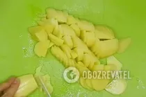 Картошка с куриным филе в духовке - Шаг 2 Картошка с куриным филе в духовке - Шаг 2