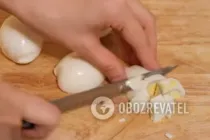 Салат с яйцом и кальмарами - Шаг 7 Салат с яйцом и кальмарами - Шаг 7