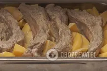 Картошка с ребрами в духовке - Шаг 5 Картошка с ребрами в духовке - Шаг 5