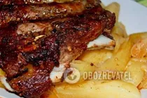 Картошка с ребрами в духовке - Шаг 7 Картошка с ребрами в духовке - Шаг 7