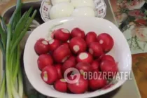 Салат с яйцом и редиской - Шаг 1 Салат с яйцом и редиской - Шаг 1