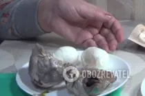 Салат з серця з цибулею і яйцем - Крок 1 Салат з серця з цибулею і яйцем - Крок 1