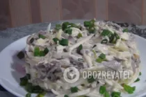 Салат з серця з цибулею і яйцем - Крок 9 Салат з серця з цибулею і яйцем - Крок 9
