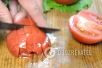 Салат с сыром Фета и курицей - Шаг 6 Салат с сыром Фета и курицей - Шаг 6