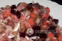 Винегрет с грибами - Шаг 7 Винегрет с грибами - Шаг 7