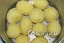Картошка в духовке со сметаной - Шаг 1 Картошка в духовке со сметаной - Шаг 1