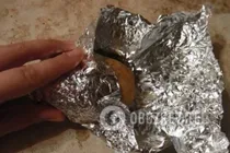 Картошка в фольге с сыром - Шаг 1 Картошка в фольге с сыром - Шаг 1