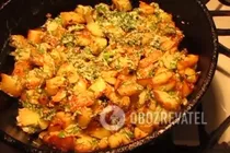 Картопля з сиром на сковороді - Крок 7 Картопля з сиром на сковороді - Крок 7