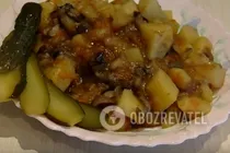Картошка с грибами - Шаг 7 Картошка с грибами - Шаг 7