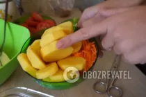 Картошка с овощами и мясом в духовке - Шаг 3 Картошка с овощами и мясом в духовке - Шаг 3