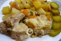 Картошка с овощами и курицей в банке - Шаг 8 Картошка с овощами и курицей в банке - Шаг 8