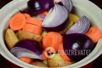 Картошка с овощами - Шаг 3 Картошка с овощами - Шаг 3