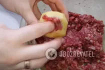 Картопля фарширована фаршем - Крок 3 Картопля фарширована фаршем - Крок 3