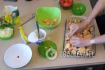 Картошка с овощами и мясом в духовке - Шаг 5 Картошка с овощами и мясом в духовке - Шаг 5