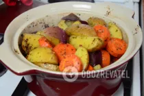 Картошка с овощами - Шаг 6 Картошка с овощами - Шаг 6