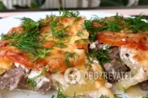 Картошка с овощами в духовке слоями - Шаг 11 Картошка с овощами в духовке слоями - Шаг 11