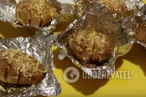 Картошка с салом в духовке в фольге - Шаг 7 Картошка с салом в духовке в фольге - Шаг 7