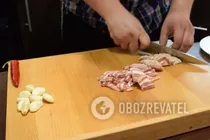 Картошка в рукаве с салом - Шаг 1 Картошка в рукаве с салом - Шаг 1