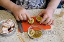 Картошка с салом и луком в духовке - Шаг 5 Картошка с салом и луком в духовке - Шаг 5