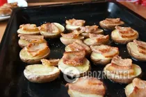 Картопля в мундирі з салом у духовці - Крок 7 Картопля в мундирі з салом у духовці - Крок 7