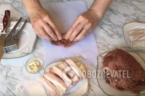 Крученики с салом - Шаг 5 Крученики с салом - Шаг 5