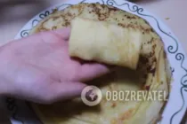 Налистники с яблоками - Шаг 6 Налистники с яблоками - Шаг 6