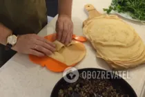 Налистники с грибами - Шаг 7 Налистники с грибами - Шаг 7
