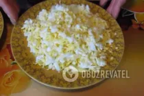 Салат с зеленым горошком и курицей - Шаг 2 Салат с зеленым горошком и курицей - Шаг 2