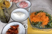 Салат с рукколой и вялеными помидорами - Шаг 2 Салат с рукколой и вялеными помидорами - Шаг 2