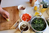Салат с рукколой и морепродуктами - Шаг 3 Салат с рукколой и морепродуктами - Шаг 3