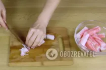 Салат с зеленым горошком - Шаг 3 Салат с зеленым горошком - Шаг 3