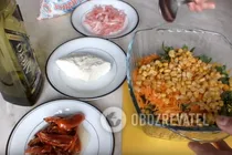 Салат с рукколой и вялеными помидорами - Шаг 3 Салат с рукколой и вялеными помидорами - Шаг 3