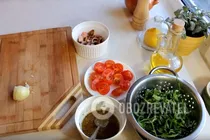 Салат с рукколой и морепродуктами - Шаг 4 Салат с рукколой и морепродуктами - Шаг 4