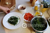 Салат с рукколой и морепродуктами - Шаг 5 Салат с рукколой и морепродуктами - Шаг 5
