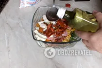 Салат с рукколой и вялеными помидорами - Шаг 6 Салат с рукколой и вялеными помидорами - Шаг 6