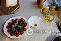 Салат с рукколой и морепродуктами - Шаг 7 Салат с рукколой и морепродуктами - Шаг 7