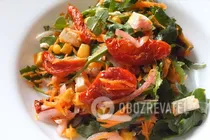 Салат с рукколой и вялеными помидорами - Шаг 7 Салат с рукколой и вялеными помидорами - Шаг 7