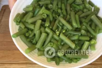Салат со спаржевой фасолью - Шаг 1 Салат со спаржевой фасолью - Шаг 1