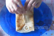 Налистники с творогом и изюмом - Шаг 7 Налистники с творогом и изюмом - Шаг 7